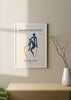 Decoración con cuadros, ideas -  cuadro abstracto de figura de mujer inspirado en el pintor Matisse