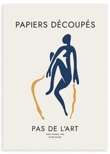 lámina decorativa para cuadro abstracto de figura de mujer inspirado en el pintor Matisse