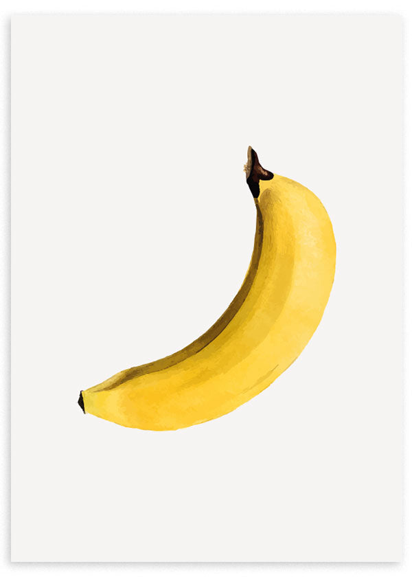 lámina decorativa para cocina de plátano ilustrado. Ilustración de plátano