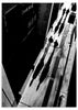 lámina decorativa fotografica en blanco y negro de calle con personas - kuadro