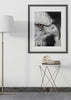 Decoración con cuadros, ideas -  cuadro de fotografía de águila salvaje en blanco y negro. Lámina decorativa de águila salvaje. Animales.