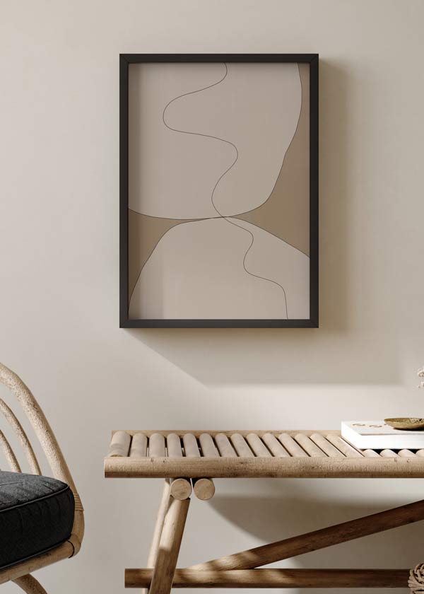 Cuadro abstracto y moderno para salón o dormitorio - kuadro –