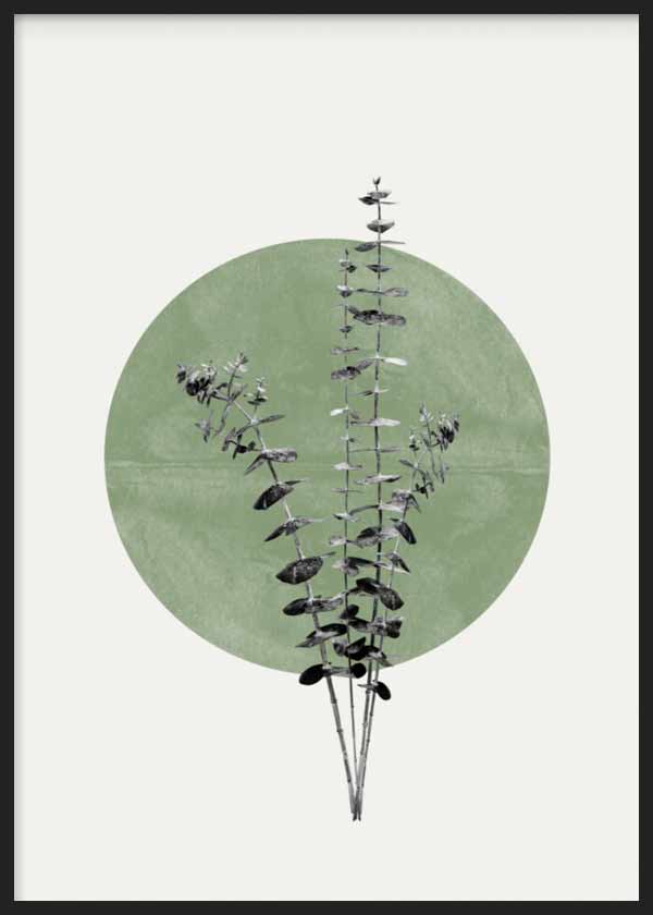 cuadro para lámina decorativa de ilustración de flor con sol en estilo abstracto y nórdico - kuadro