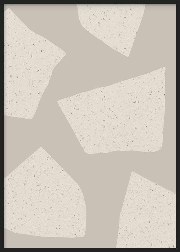 cuadro para lámina decorativa abstracta y minimalista en tonos beige y estilo nórdico - kuadro