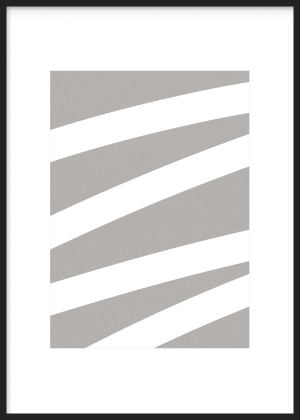 Lámina decorativa para Cuadro abstracto y minimalista en tonos grises