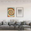 Decoración con cuadros, mural -  cuadro degradado hipnótico multicolor en forma de espiral. Lámina decorativa.