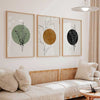 decoración con cuadros, mural - lámina decorativa floral en colores beige y negro de estilo abstracto para salón o dormitorio - kuadro